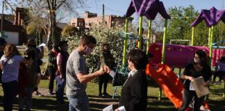 Inauguran obras y juegos en la Plaza del barrio Villa del Parque