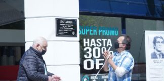 Descubrieron placa en homenaje a José Abdala