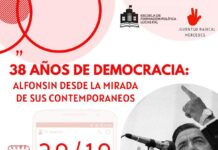 La Escuela de Formación Política «Lucas Fal» invita a participar del homenaje al regreso de la Democraci