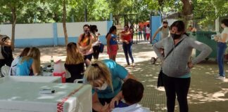 Vacunaron niños y niñas para completar calendario
