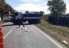 Choque y vuelco sobre la Ruta N° 5