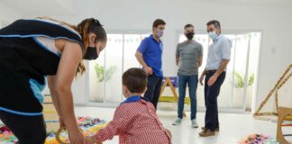 Ustarroz y ministro Zabaleta recorrieron nuevas instalaciones del Jardín EPI de Blandengues