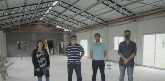 Tramo final de la obra del Jardín Espacio Primera Infancia del Eva Duarte