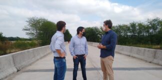 Nuevo puente de Olivera-Goldney; se habilitó el tránsito vehicular