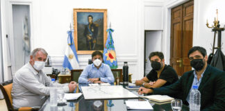 Kicillof analizó obras de AUBASA para la Provincia