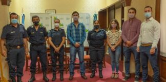 Ustarroz recibió a las nuevas autoridades de la Policía Comunal y Comisaría de la Mujer