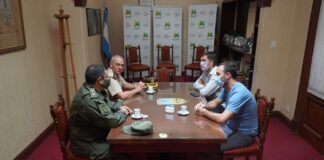 Ustarroz mantuvo reuniones con la Sociedad Rural y Gendarmería