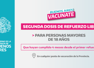 Kicillof anunció segunda dosis de refuerzo libre para mayores de 18 años