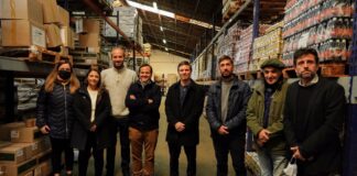 Ministro Costa e intendente Ustarroz visitaron La Parmesana