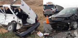 Un herido grave por choque en Ruta 5