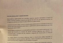 POR MÁS FEDERALISMO Y UNIDAD NACIONAL