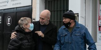 Los mandatarios de Juntos por el Cambio estuvieron ayer en Quilmes, acompañados por el diputado provincial, Martiniano Molina.