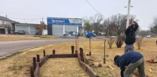 Continúan los trabajos en la rotonda de Av.1 y Av.40