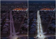 Calle 23, pavimentada y nuevas luminarias led