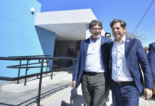 Kicillof inauguró el Jardín de Infantes 911 en Colón