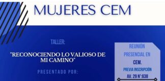 Mujeres CEM invitan a taller «Reconociendo lo valioso de mi camino»