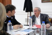 Kicillof, Iparaguirre y Lunghi se reunieron para avanzar en el proyecto del predio Sans Souci