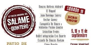 47º Fiesta Nacional del Salame Quintero en el Parque Municipal Independencia
