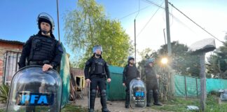 LA POLICIA FEDERAL SE ENCUENTRA REALIZANDO ALLANAMIENTO EN LA LOCALIDAD DE SAN ANDRES DE GILES