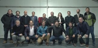Ustarroz en cena con Máximo K e intendentes de la Primera Sección