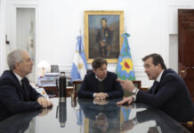 Kicillof se reunió con los ministros Soria y Alak