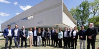 Kicillof recorrió los avances de las obras de construcción del Reactor Nuclear Multipropósito RA-10