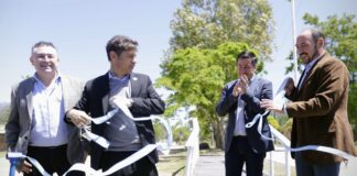 Se inauguró el entubamiento del canal de la Laguna de Ranchos
