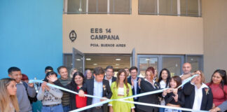 Se inauguró el nuevo edificio de la Escuela Secundaria N° 14 de Campana
