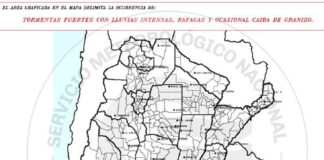 TORMENTAS FUERTES CON LLUVIAS INTENSAS, RAFAGAS Y OCASIONAL CAIDA DE GRANIZO