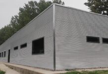 Avanza la obra del SUM en el predio deportivo del Parque Municipal