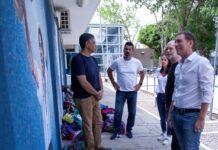 RODRÍGUEZ LARRETA, SANTILLI Y JORGE MACRI RECORRIERON LAS OBRAS DE RENOVACIÓN DEL POLIDEPORTIVO MÁS GRANDE DE VICENTE LÓPEZ