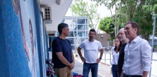 RODRÍGUEZ LARRETA, SANTILLI Y JORGE MACRI RECORRIERON LAS OBRAS DE RENOVACIÓN DEL POLIDEPORTIVO MÁS GRANDE DE VICENTE LÓPEZ
