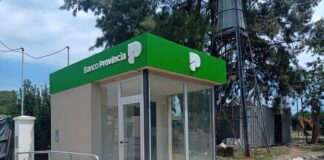 Continúa el avance de la obra del cajero automático link en Gowland