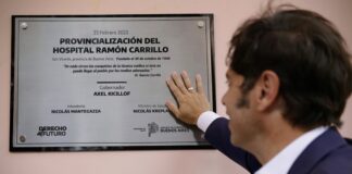Kicillof encabezó el acto de provincialización del Hospital Ramón Carrillo de San Vicente