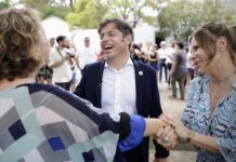 Kicillof inauguró una usina y recorrió el Parque Fotovoltáico en la Isla Martín García
