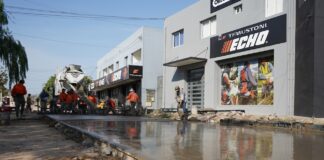 Avanza la pavimentación y jerarquización de la Av. 1 entre 2 y 102