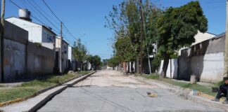 Asfalto en el Barrio Esperanza