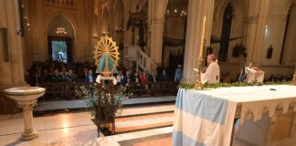 Arzobispo Eduardo Scheinig ofició el Tedeum