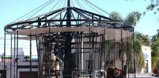 El municipio construye una calesita en Plaza Belgrano