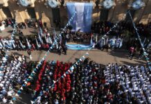 Mercedes celebró el Día de la Bandera con un acto cívico y la participación de cientos de estudiantes