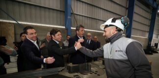 Kicillof y Massa recorrieron el Parque Industrial de Florencio Varela