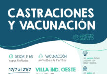 Jornadas de castraciones y vacunación gratuita
