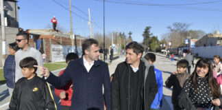 Kicillof y Achával inauguraron el entubamiento del canal Agustoni