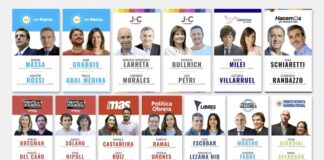 Elecciones 2023: las boletas de los candidatos presidenciales en las PASO