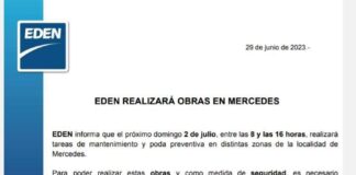 El domingo va a haber un corte de luz muy amplio con alcance a 5000 usuarios