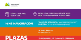 “Plazas por la Igualdad” en la ciudad de Mercedes