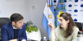 Kicillof se reunió con la intendenta Mariel Fernández