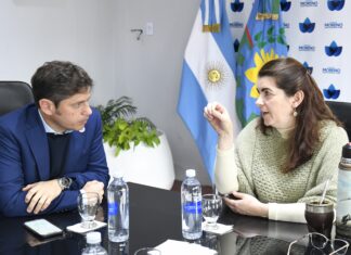 Kicillof se reunió con la intendenta Mariel Fernández
