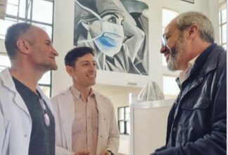 El Director Provincial de Hospitales, Dr. Juan Sebastián Riera, visitó el Hospital Blas Lorenzo Dubarry