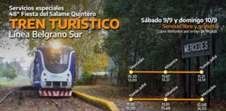 El tren Belgrano Sur pone servicios gratuitos por la Fiesta del Salame